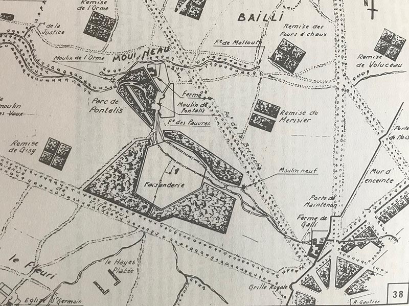 Carte historique les Fermes de Gally